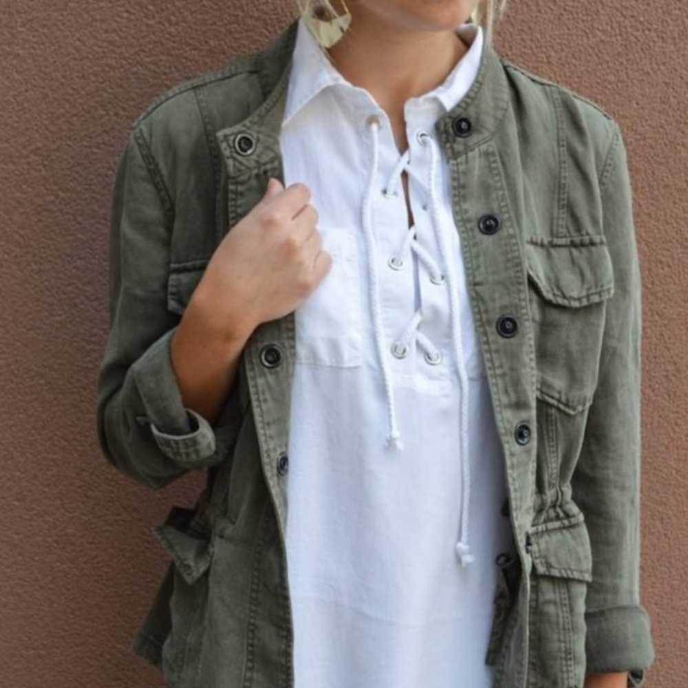 Sanctuary green safari jacket, XL